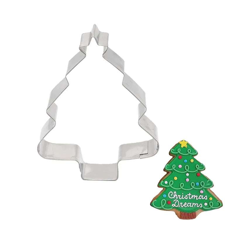 FestiveBake 5-Piece Christmas Cookie Cutter Set
