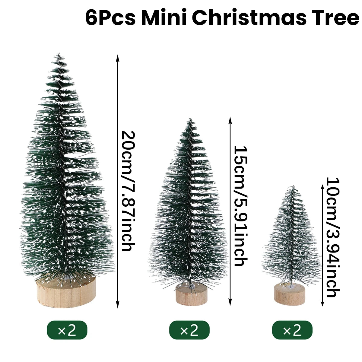 NordicGlow Mini Sisal Christmas Tree