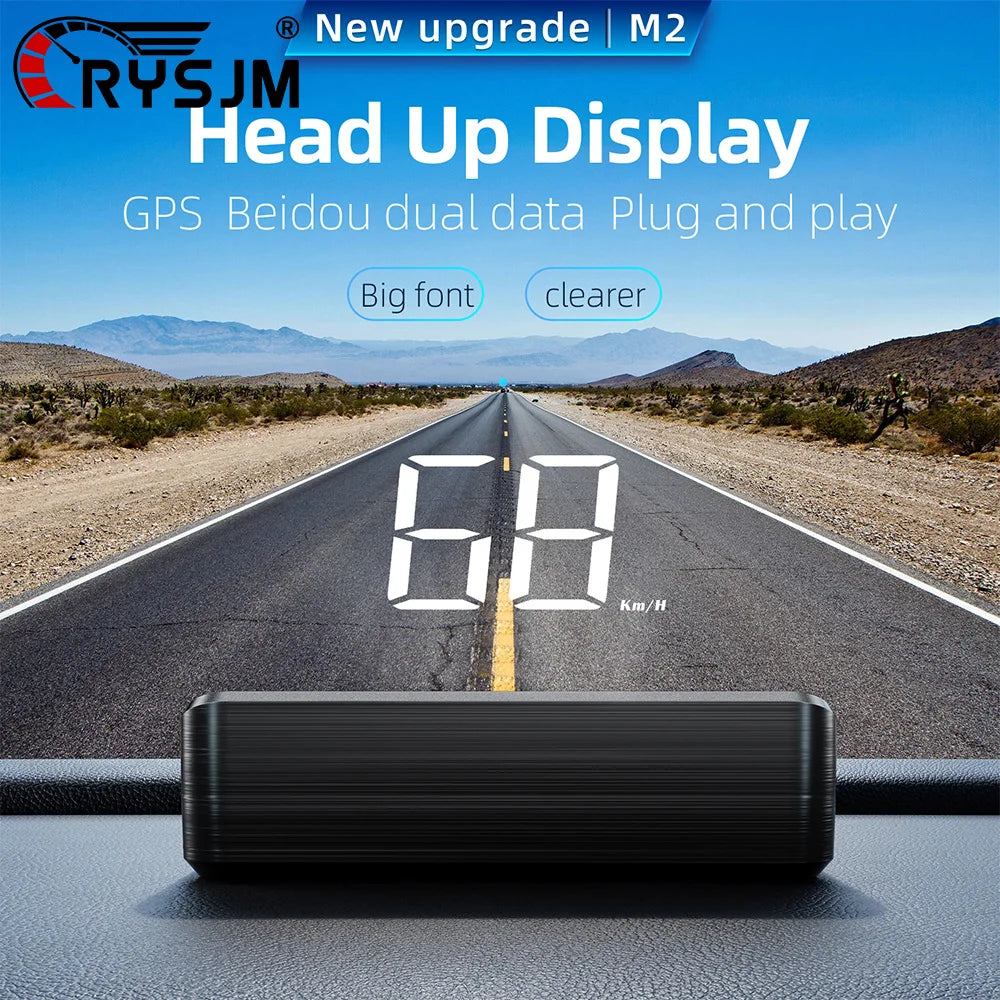 SpeedView M2™ – Real-Time HUD GPS Driving Display