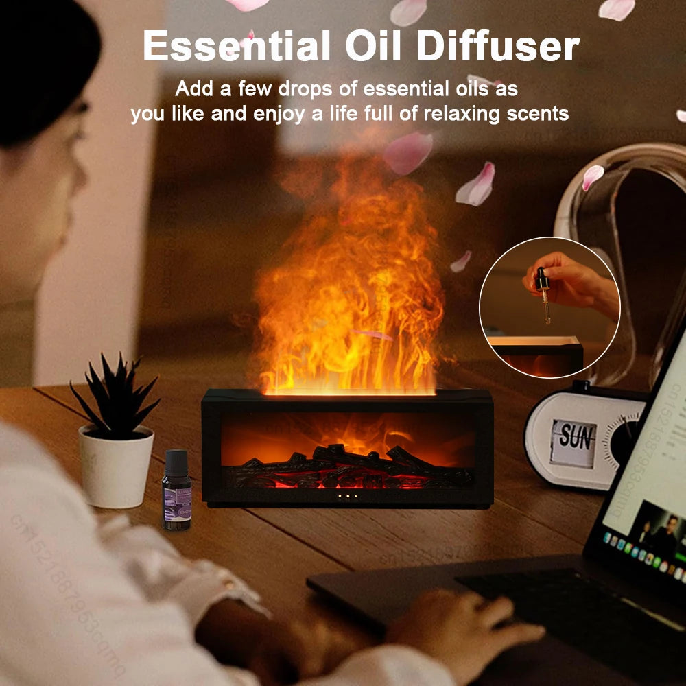 FlameMist™ Aroma Humidifier – The Relaxing Fire-Effect Diffuser