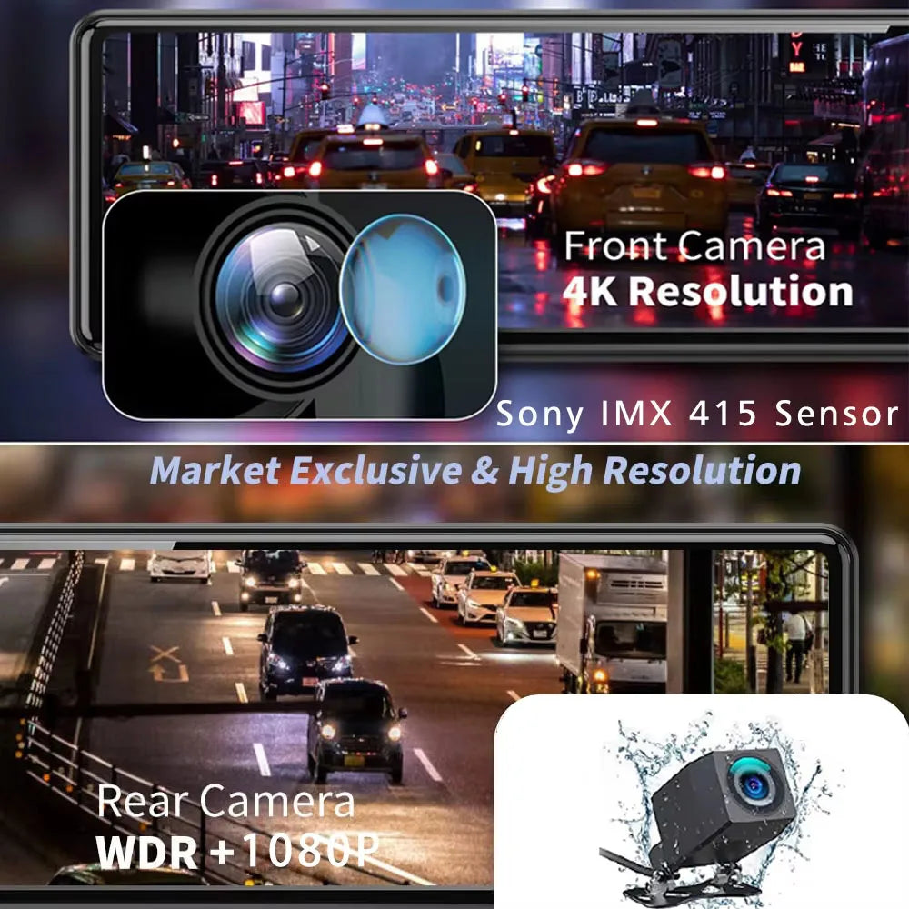 ClearView 4K™ – Ultra-HD Smart Mirror Dash Cam