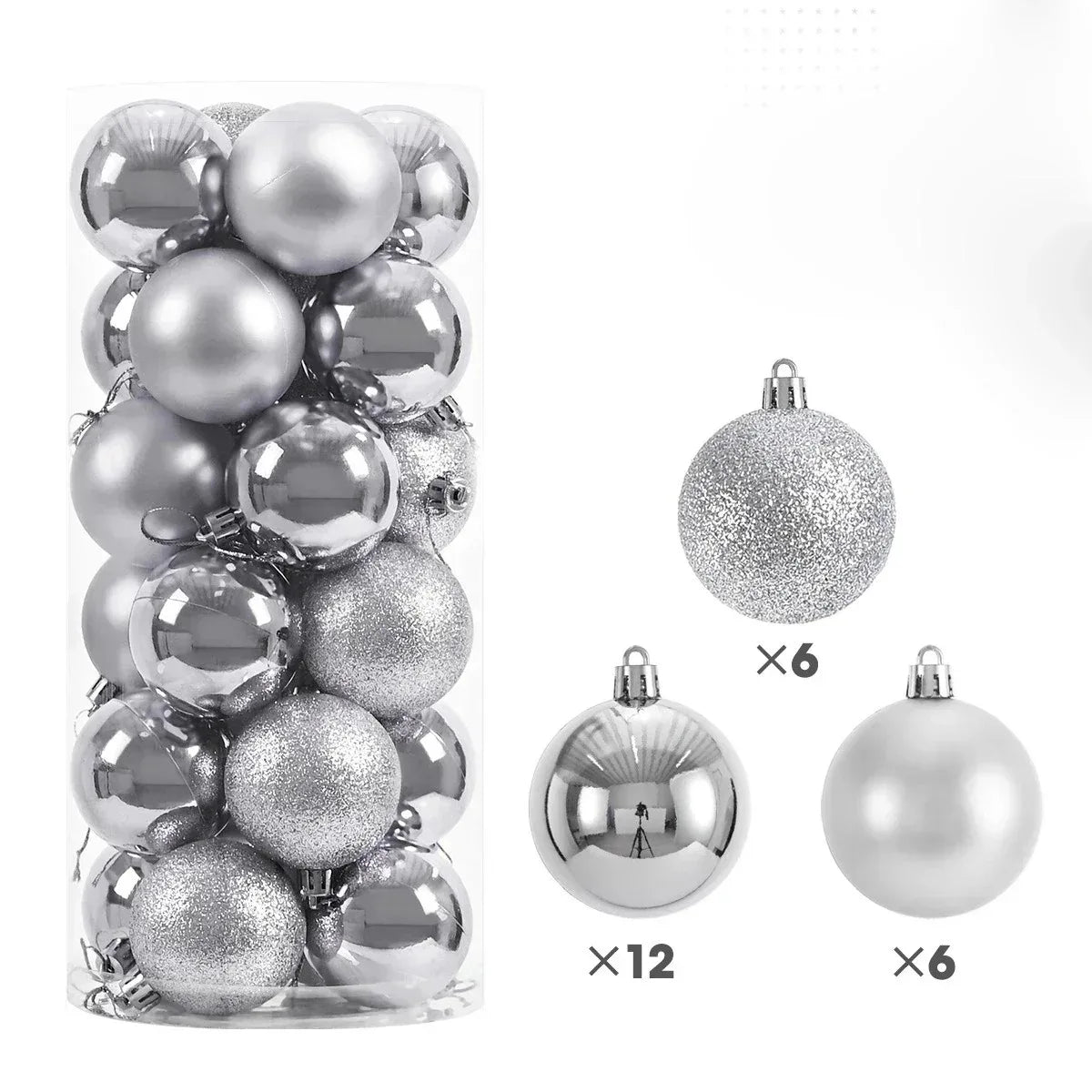 Christmas Tree Balls – 24PCS