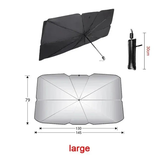 SunGuard™ Car Umbrella – Front Windshield Sunshade