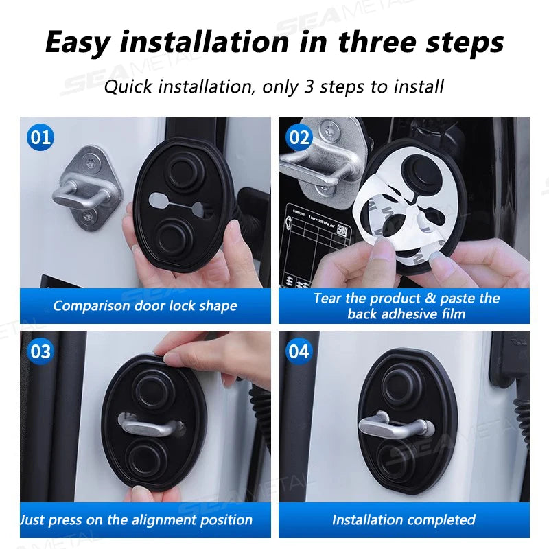 DoorSoft™ Silicone Cushion – Shockproof & Noise-Reducing Car Door Protector