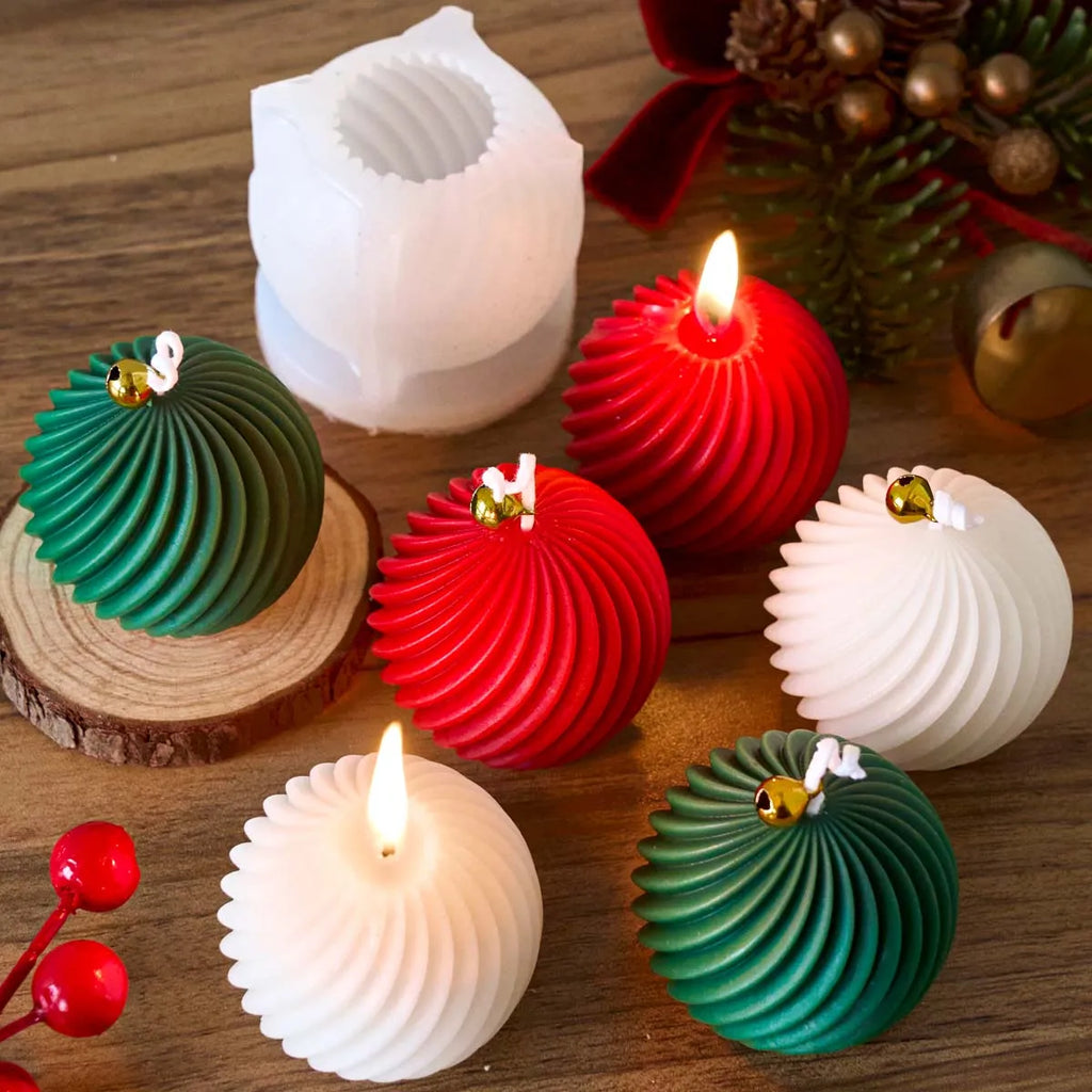 MerryMold 3D Christmas Ball Candle & Soap Mold