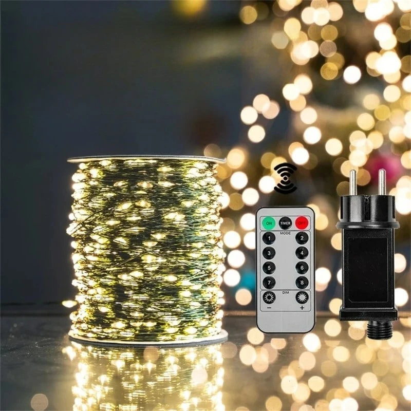 1000LED Fairy String Lights with Remote