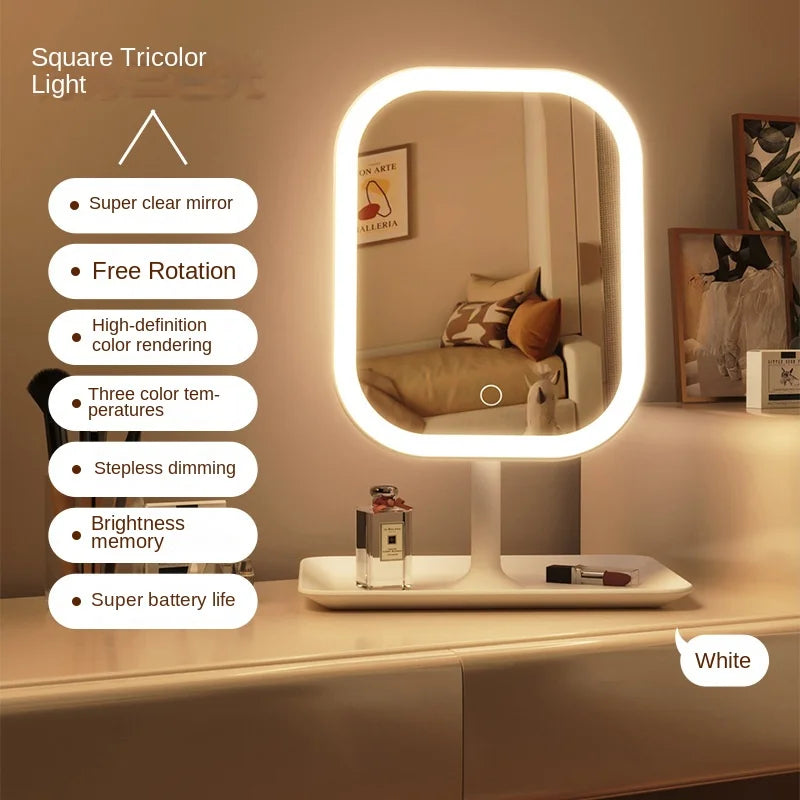 GlowVanity™ 3-Color LED Makeup Mirror