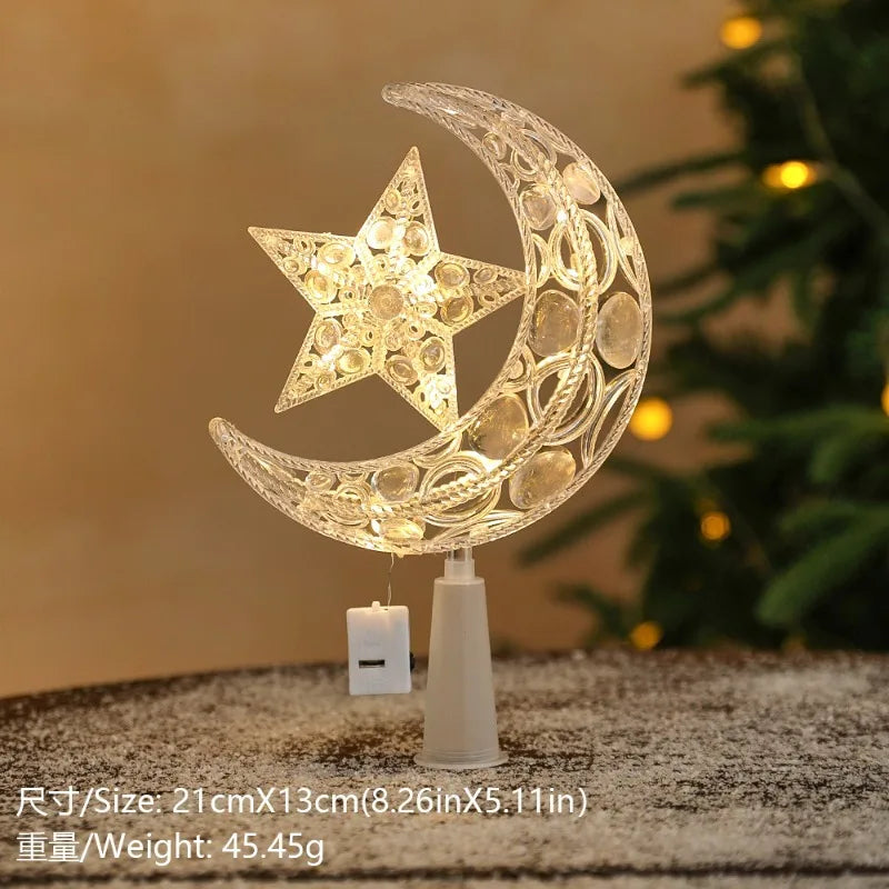 LED Christmas Star Tree Topper