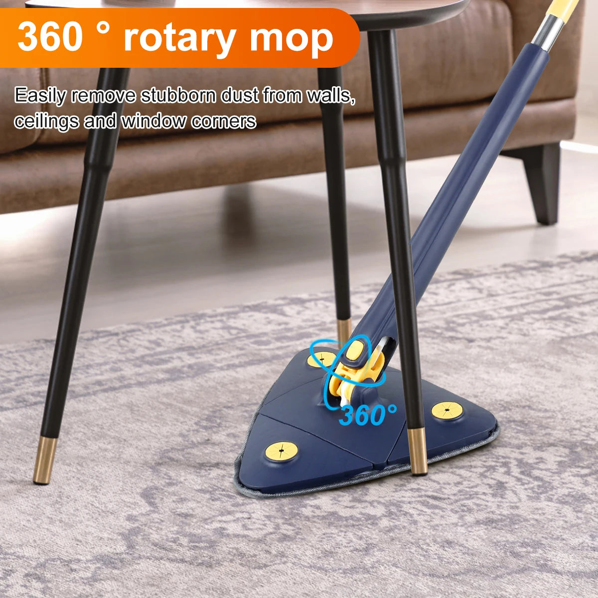 TriMop Pro – Extendable 360° Triangle Mop
