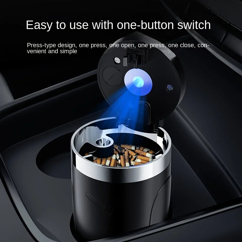 GlowAsh™ – One-Click Car LED Ashtray