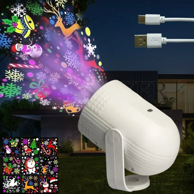 FestiveSnow LED Projector