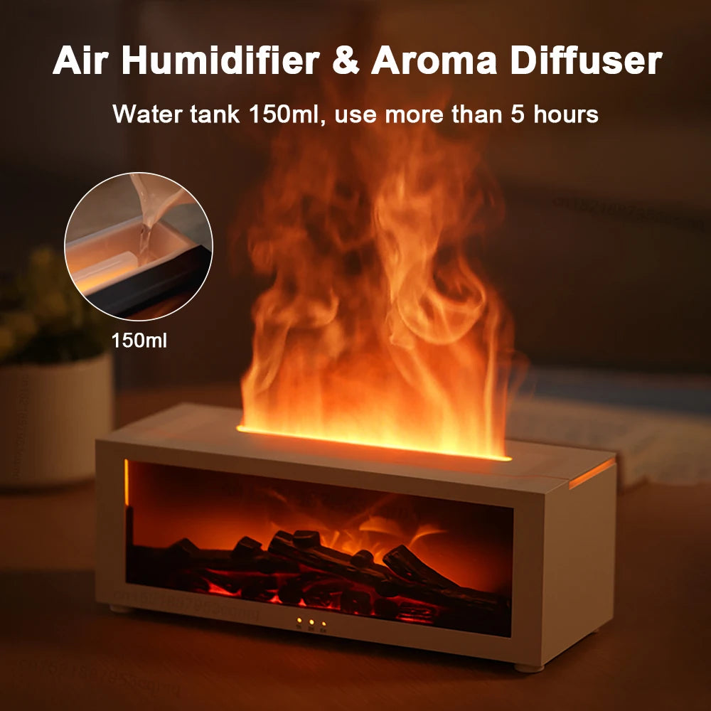 FlameMist™ Aroma Humidifier – The Relaxing Fire-Effect Diffuser