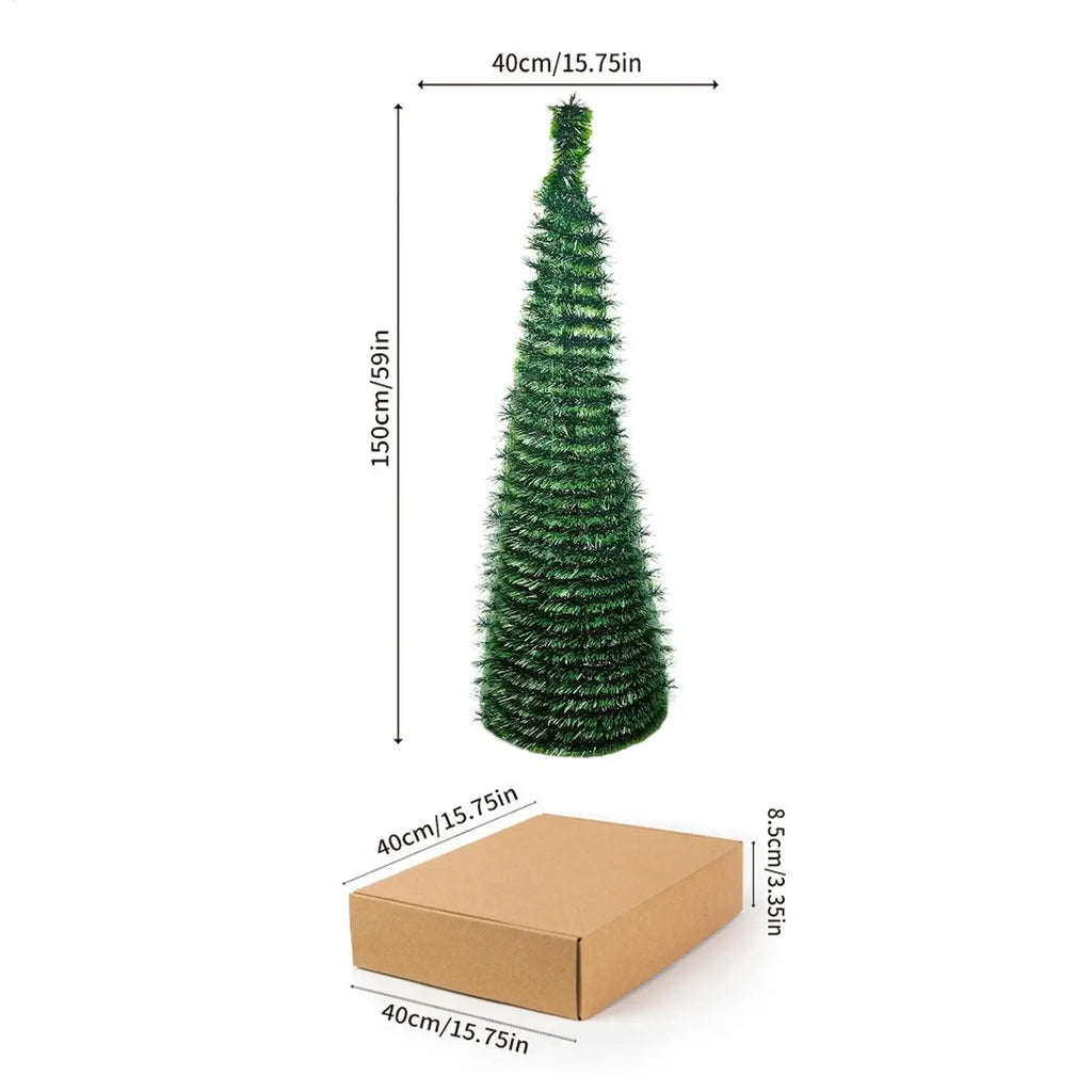 FoldaFest 5ft Faux Christmas Tree