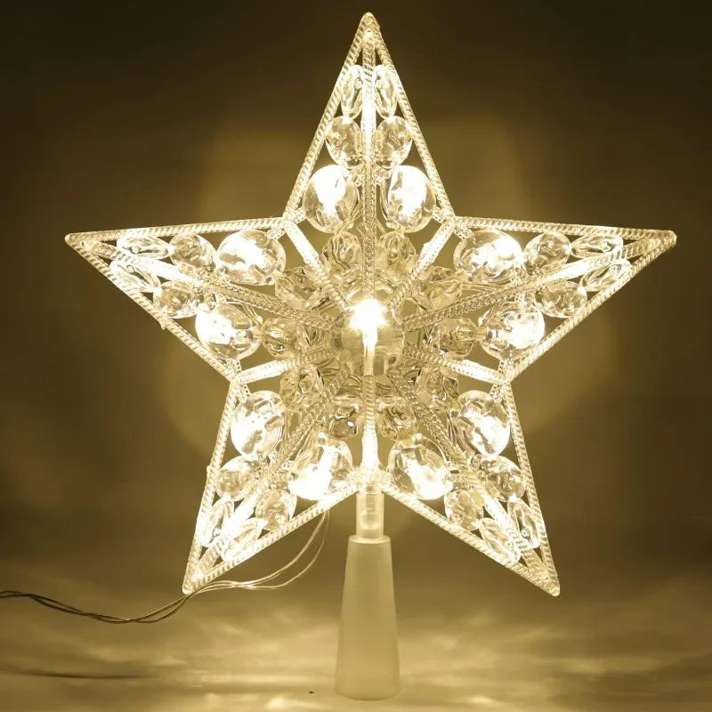 LED Christmas Star Tree Topper