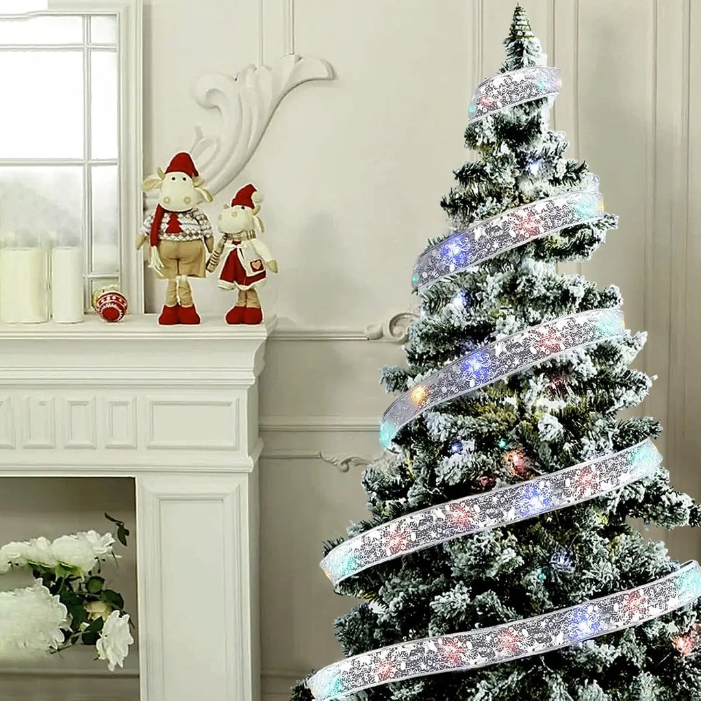 Christmas Ribbon Fairy Lights