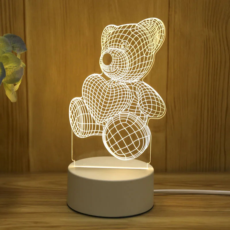 LoveGlow 3D Acrylic LED Lamp