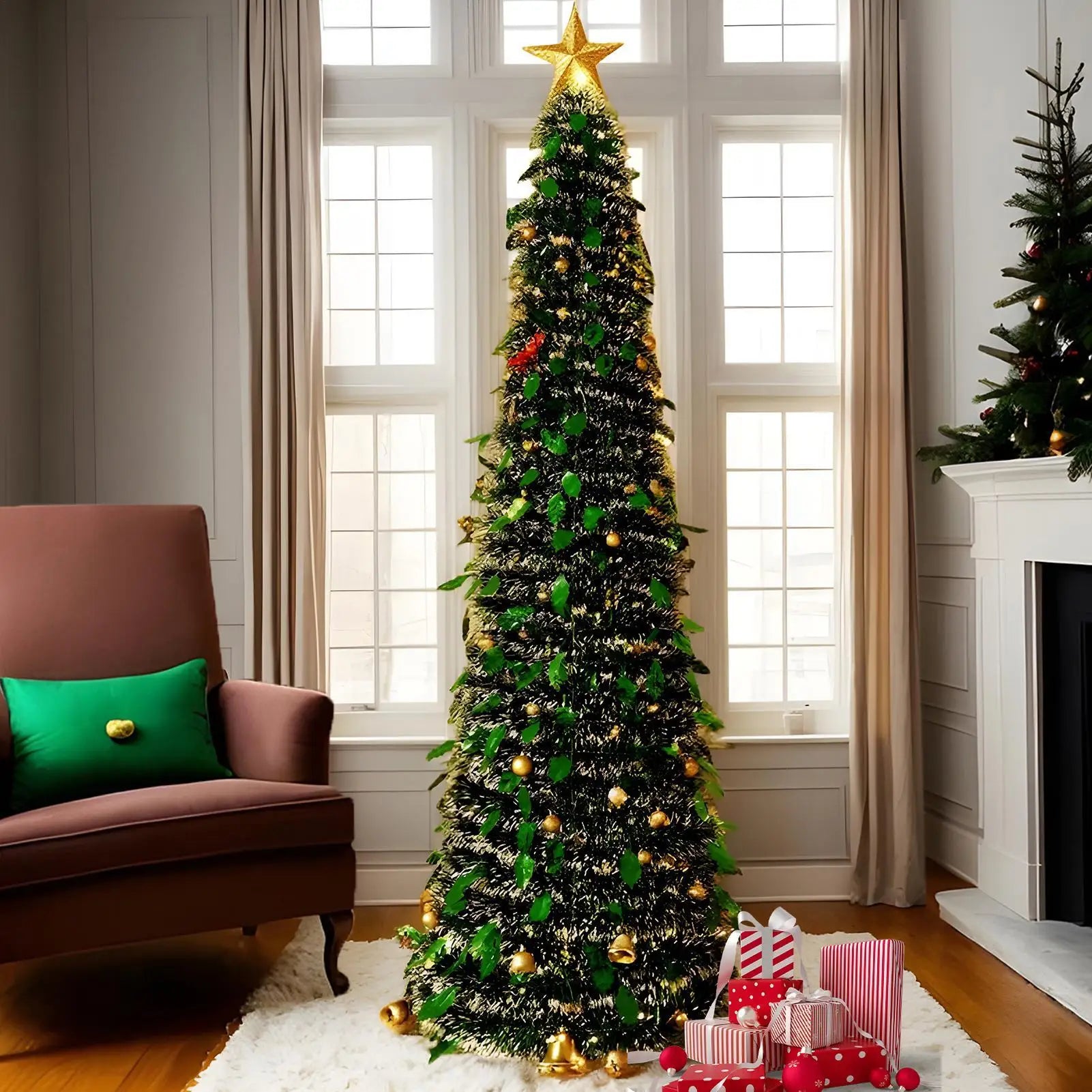 FoldaFest 5ft Faux Christmas Tree