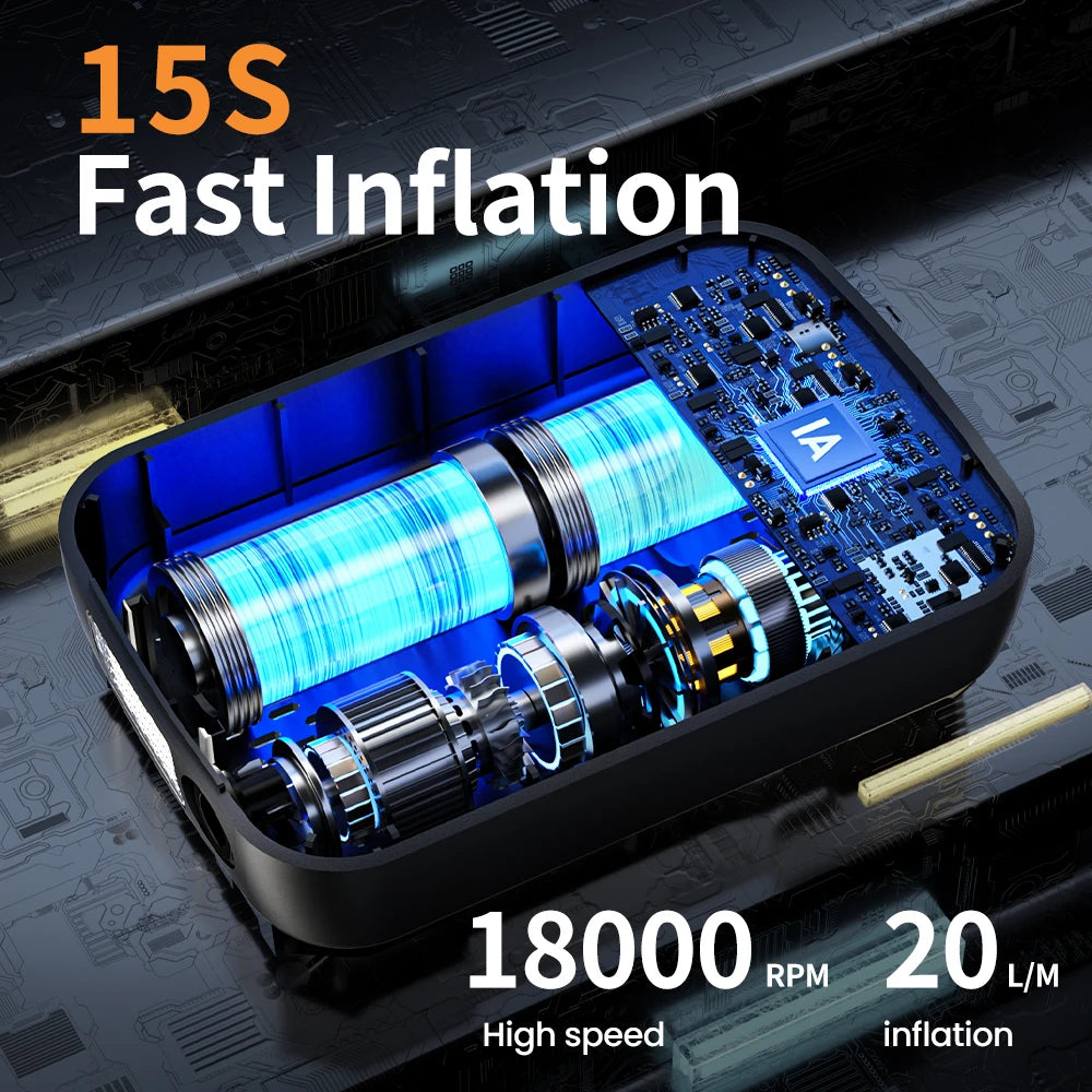 AirMax™ Portable Tire Inflator – Digital & Intelligent Pump