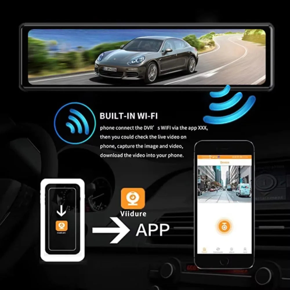 ClearView 4K™ – Ultra-HD Smart Mirror Dash Cam
