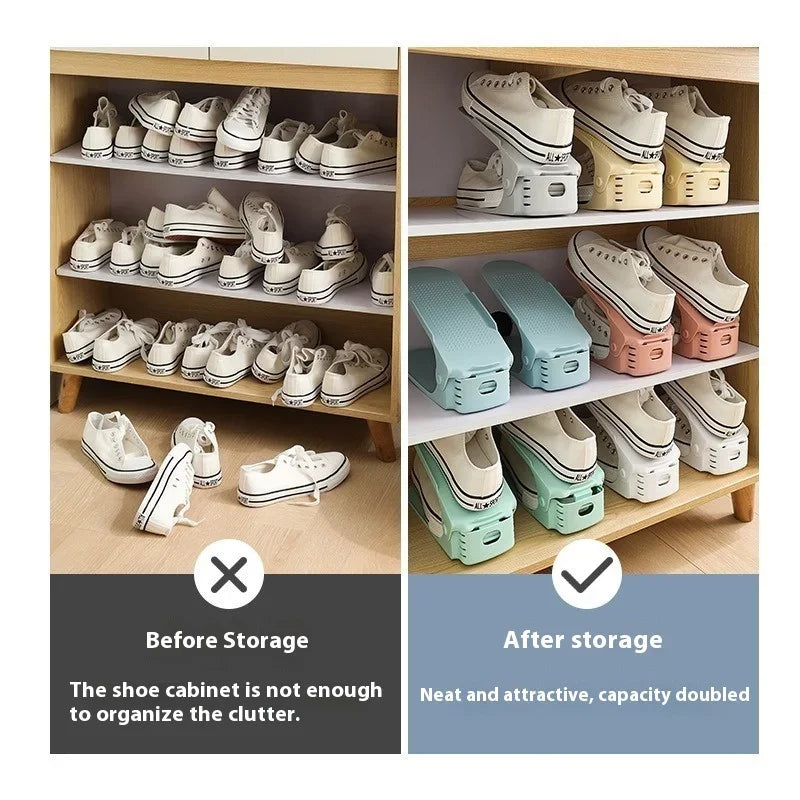 Adjustable Double-Layer Shoe Rack™