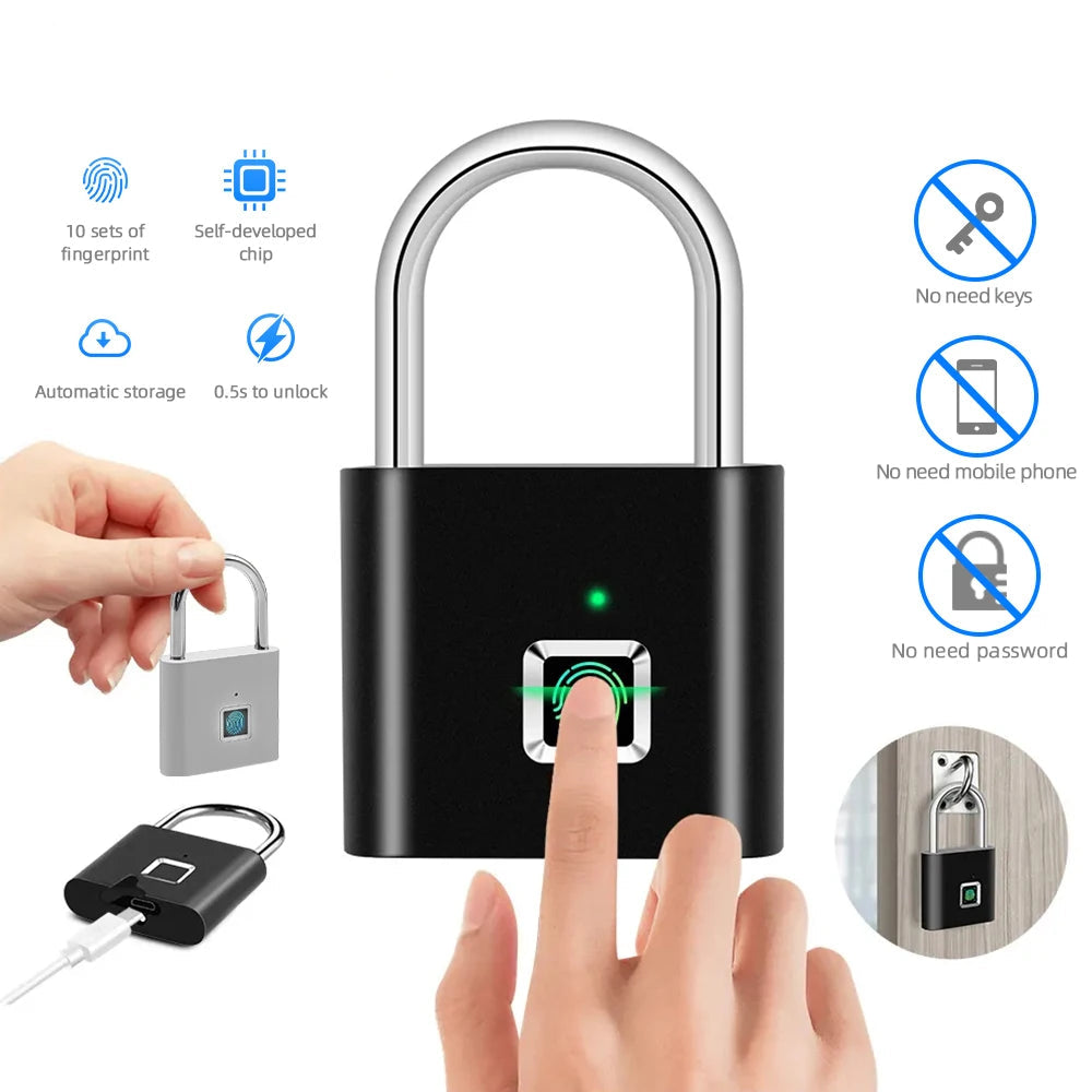 LockGuard Touch – Fingerprint Smart Padlock