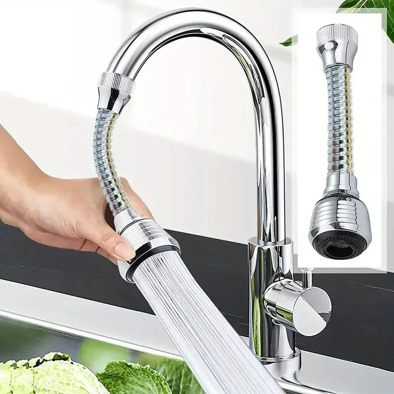 AquaFlow 360 – Rotating Faucet Head Sprayer
