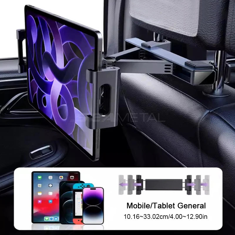 TabMount360™ – Universal Car Headrest Tablet Holder