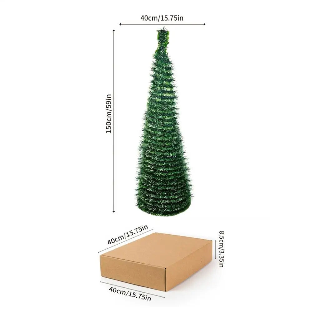 FoldaFest 5ft Faux Christmas Tree
