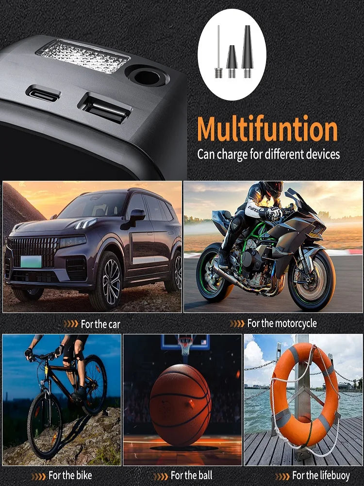 AirMax™ Portable Tire Inflator – Digital & Intelligent Pump