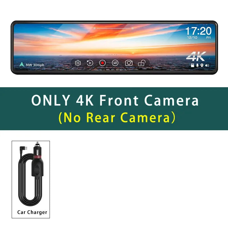 ClearView 4K™ – Ultra-HD Smart Mirror Dash Cam