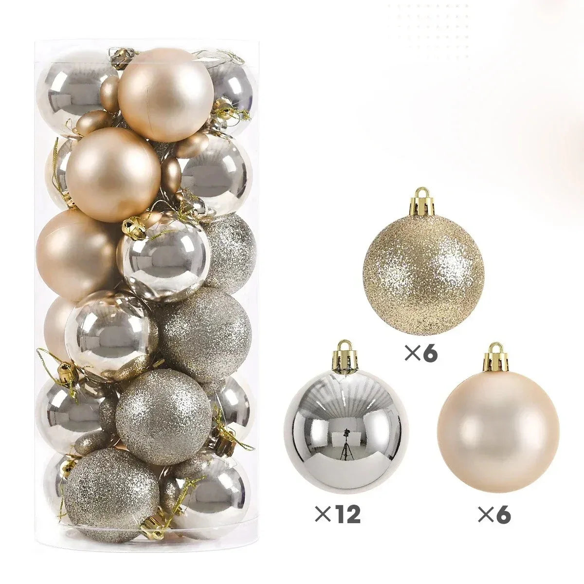 Christmas Tree Balls – 24PCS
