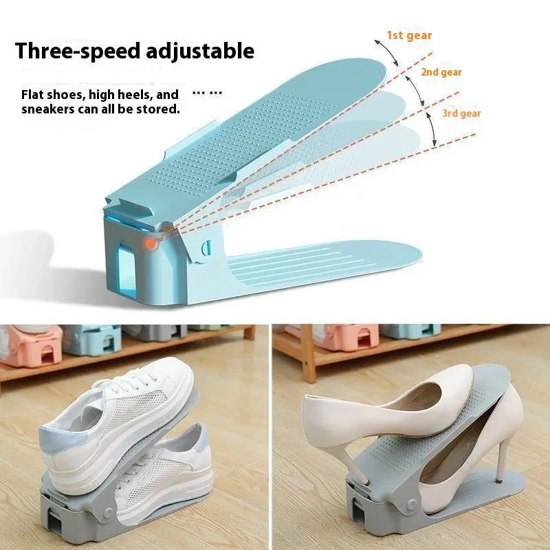 Adjustable Double-Layer Shoe Rack™
