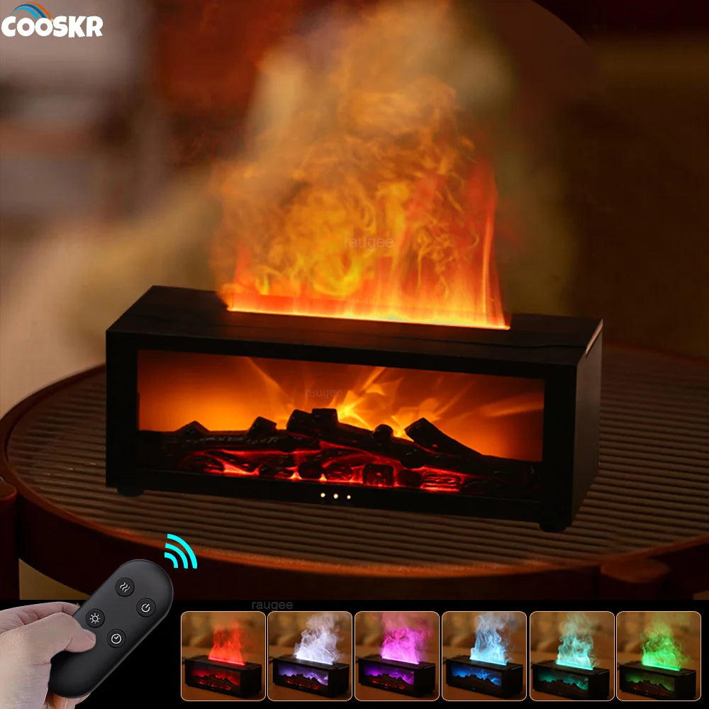 FlameMist™ Aroma Humidifier – The Relaxing Fire-Effect Diffuser