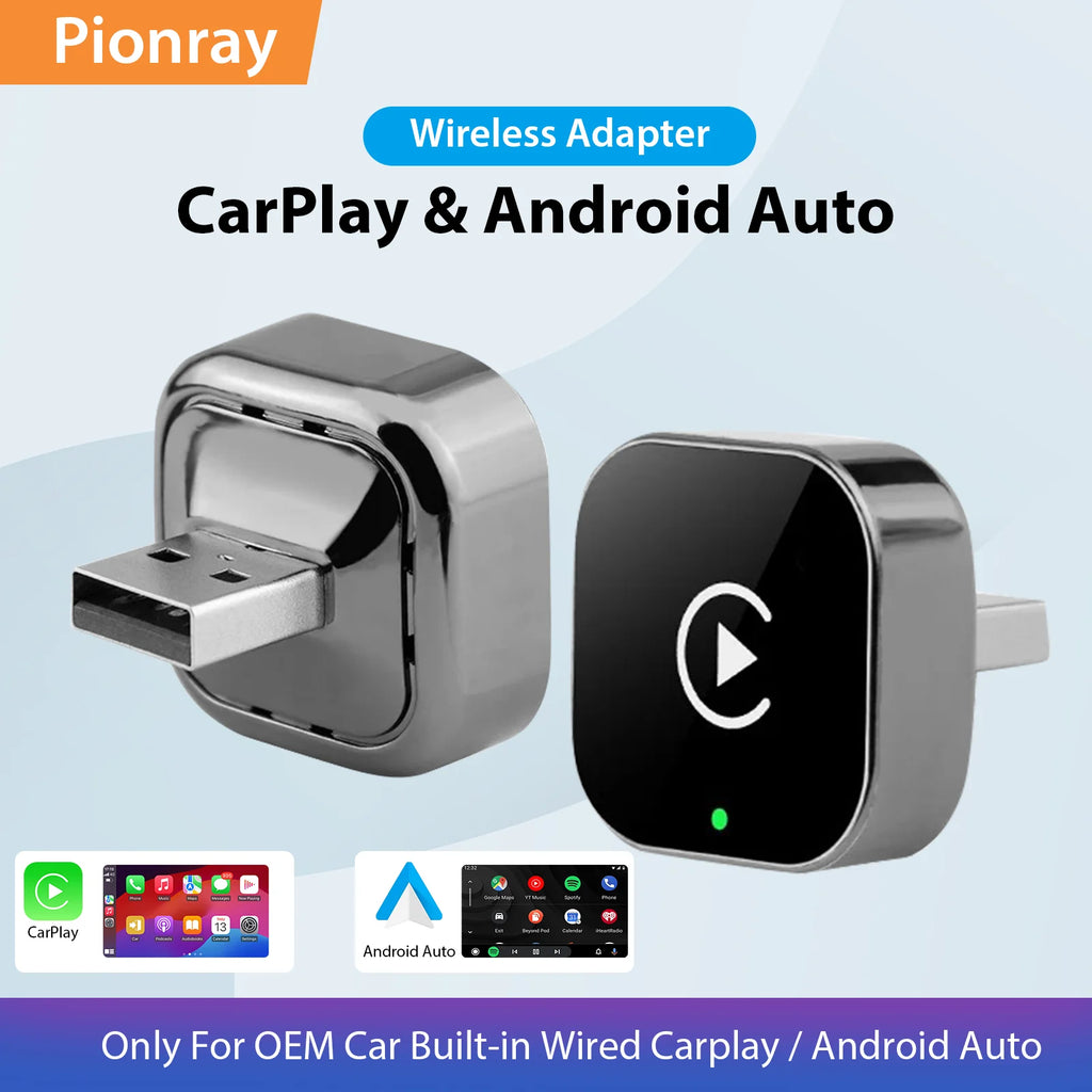 Pionray™ Wireless CarPlay & Android Auto Adapter