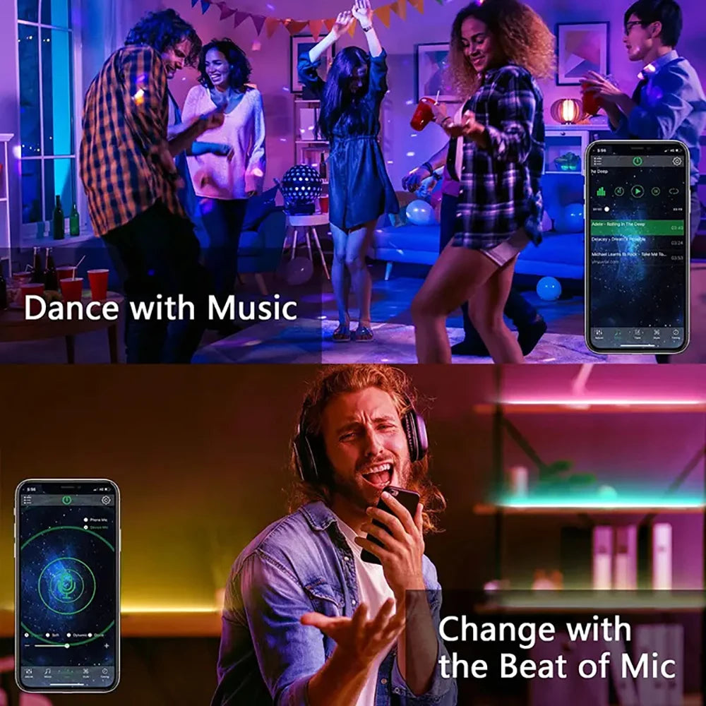 🎄 FestiveGlow 40M LED Strip Lights