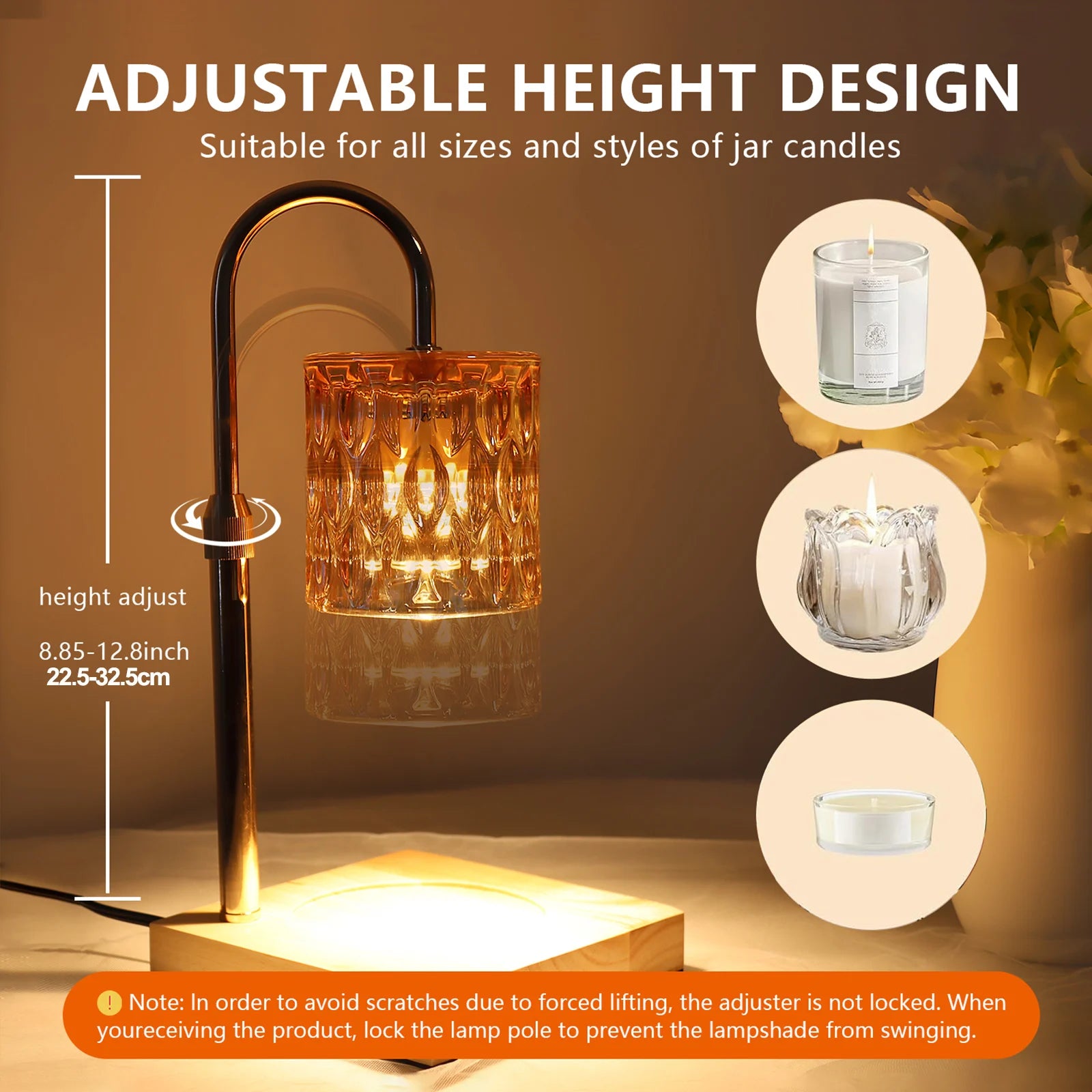 GlowMelt Dimmable Candle Warmer Lamp
