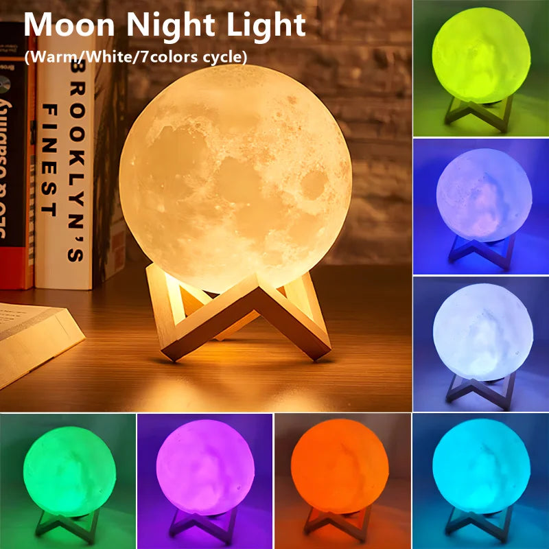 LED Moon Book Light