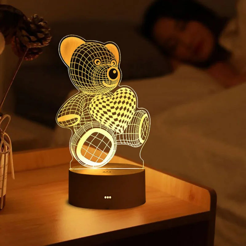 LoveGlow 3D Acrylic LED Lamp