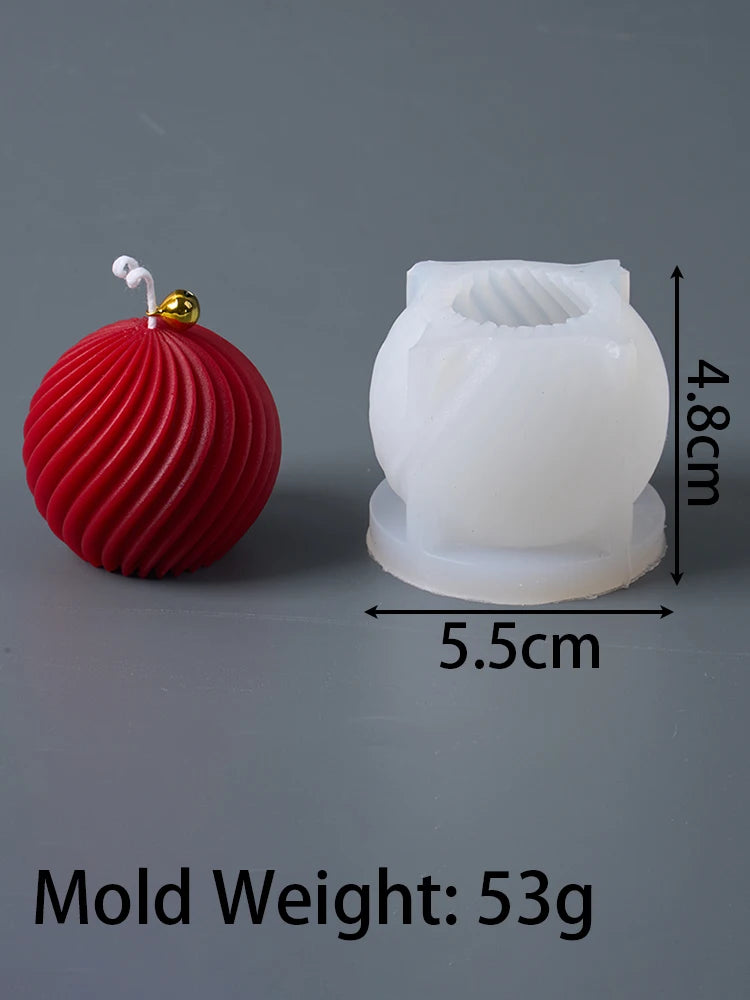MerryMold 3D Christmas Ball Candle & Soap Mold